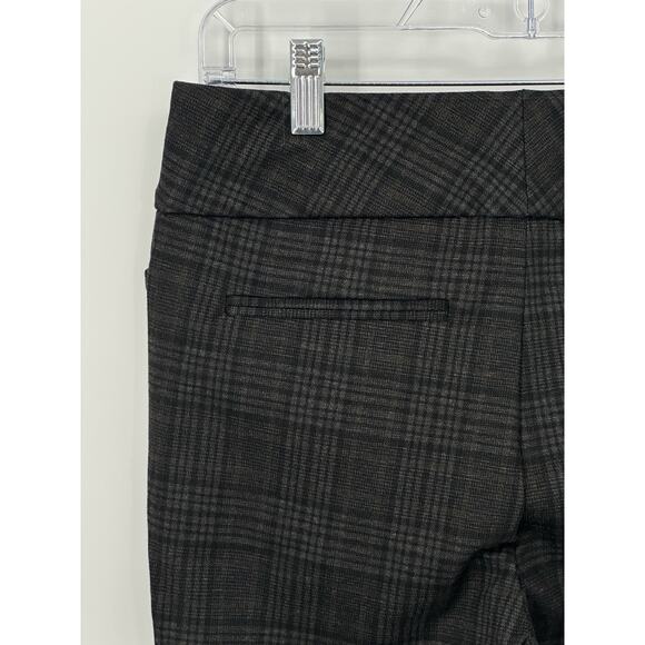 Dalia Brown Plaid Skinny Dress Pants Women’s Small Stretch Work Career Trousers - Picture 8 of 13